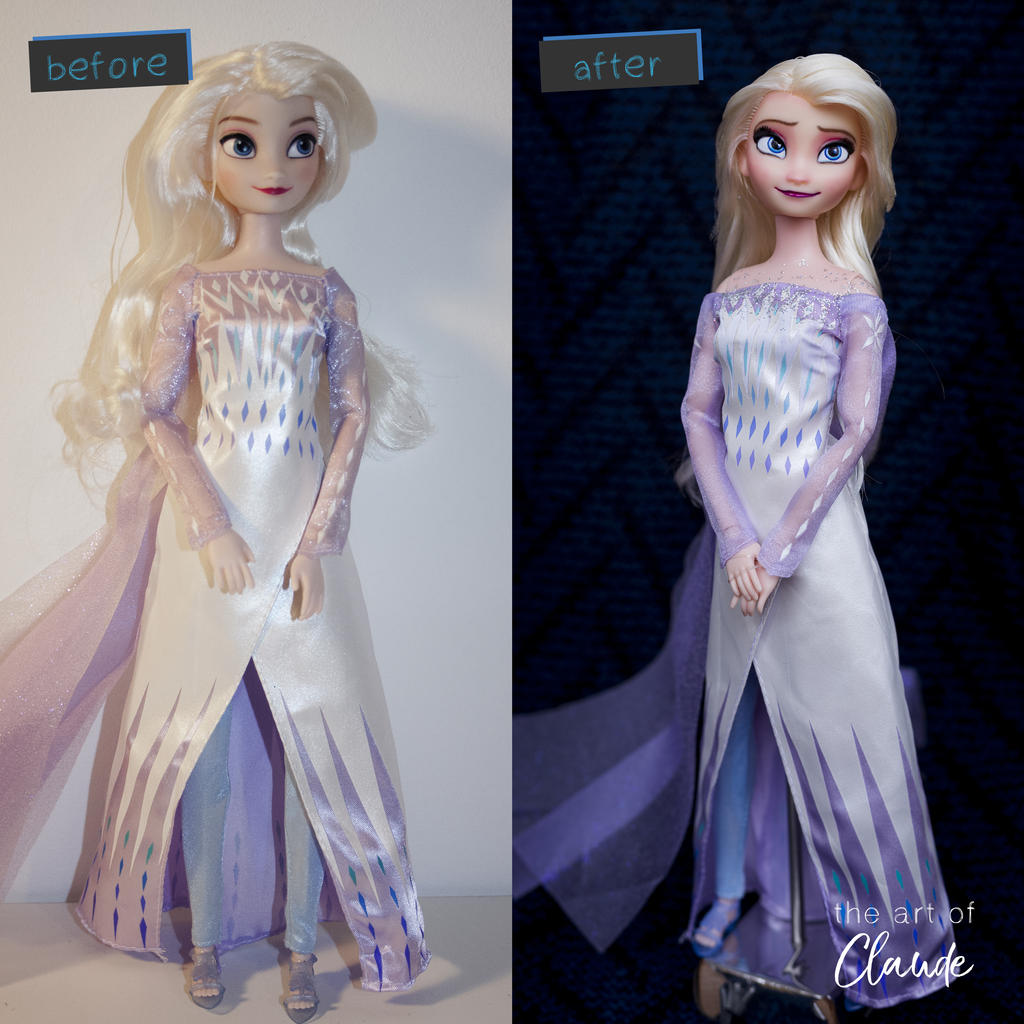 Snow Queen | Frozen II Elsa Doll Repaint by the-art-of-claude on DeviantArt