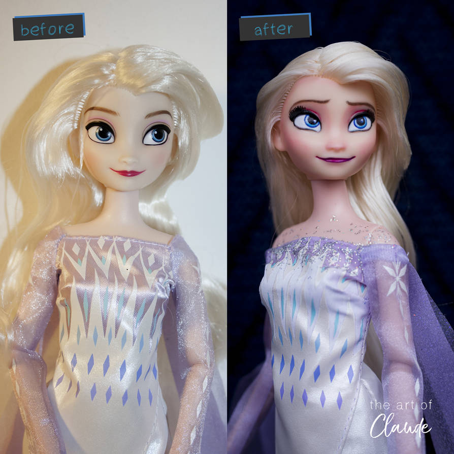 Show yourself | Frozen II Elsa Doll Repaint by the-art-of-claude on ...