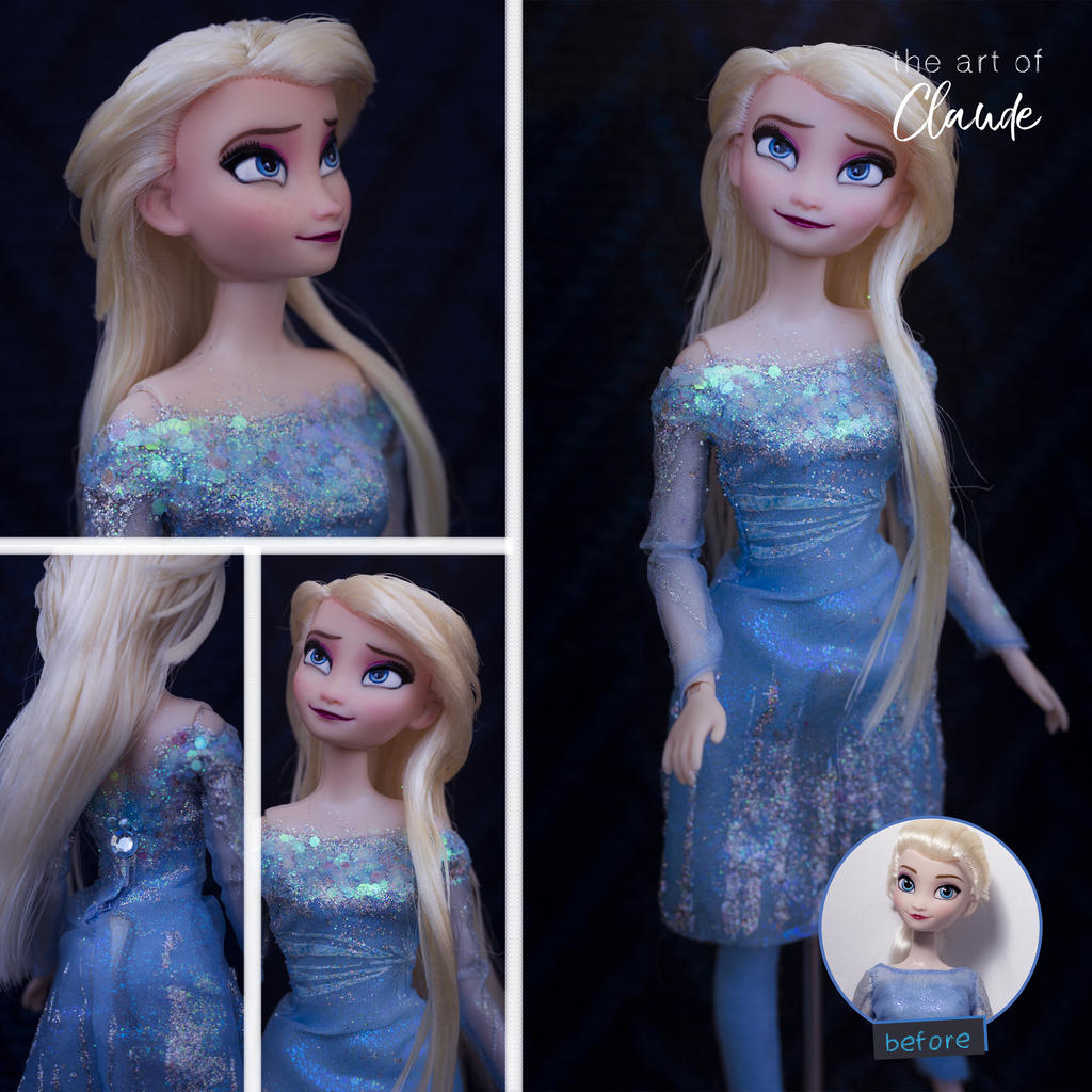 Home | Frozen II Elsa Doll Repaint by the-art-of-claude on DeviantArt