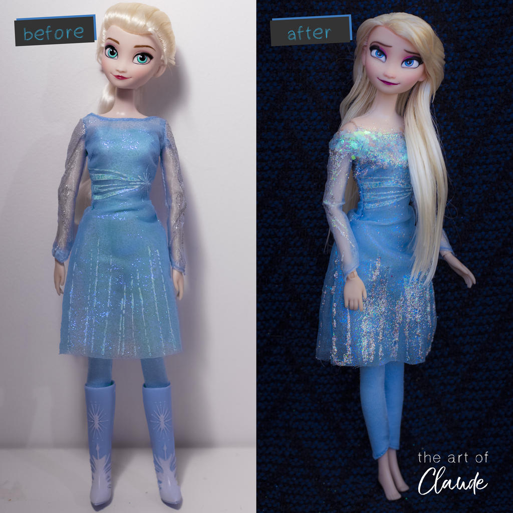 Full Of Memory | Frozen II Elsa Doll Repaint by the-art-of-claude on ...