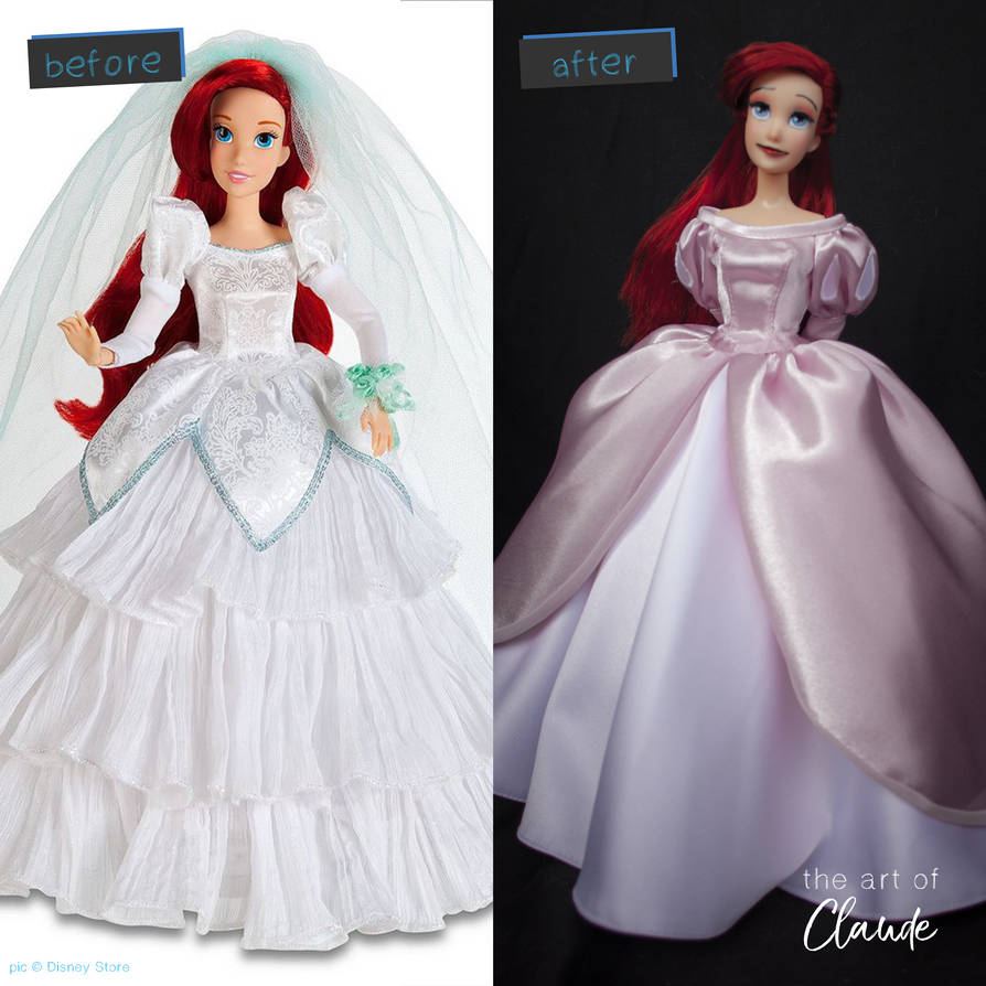 ariel pink dress doll Disney Mattel Princess Ariel Pink Dress Doll Classic 2005 Little Mermaid Barbie