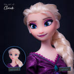 I'm Sorry Secret Siren| Frozen 2 Elsa Doll Repaint by the-art-of-claude
