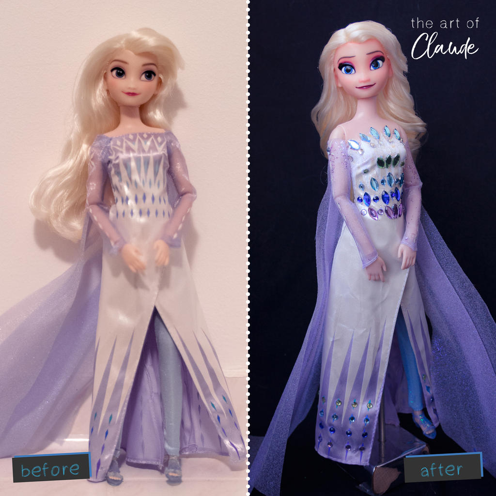 It's Your Turn | Disney Frozen 2 Elsa Doll Repaint by the-art-of-claude ...