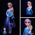 Comfy Elsa | Disney Doll Repaint by the-art-of-claude