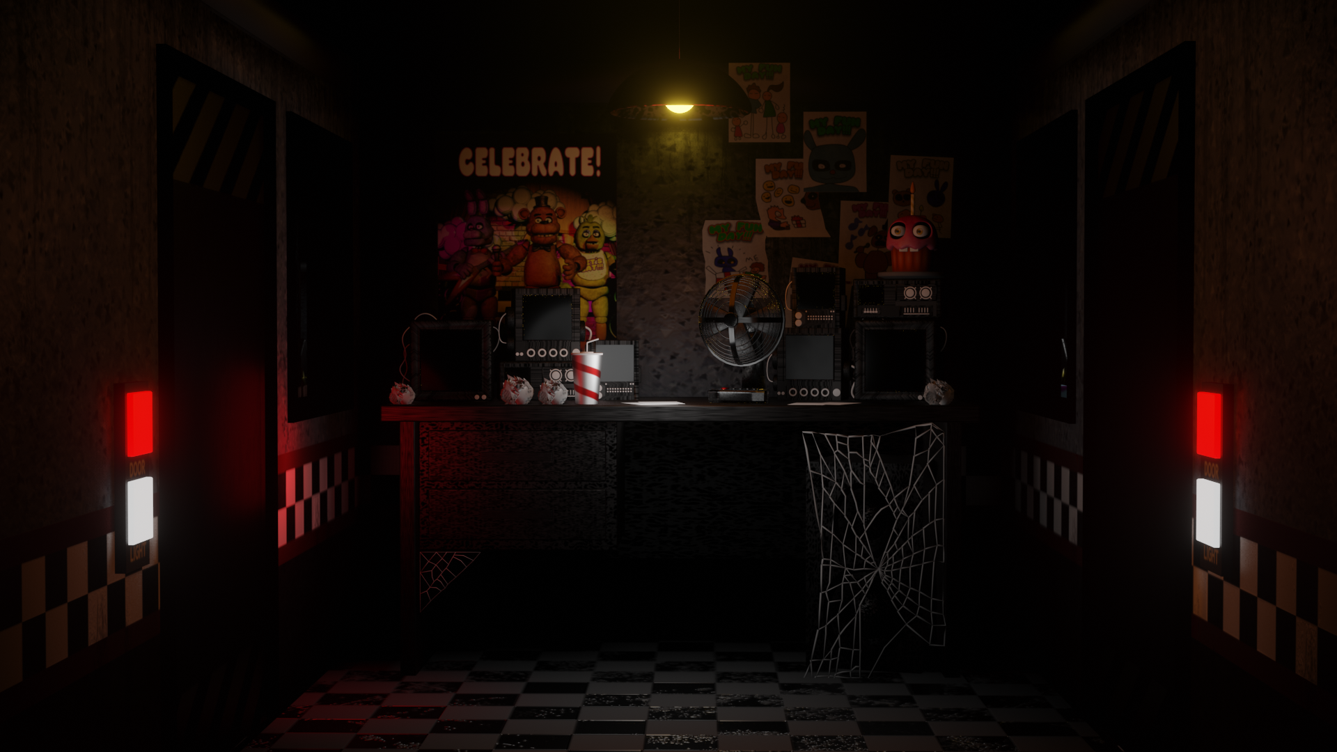 The FNaF1 Office Recreated in Blender Eevee! : r/fivenightsatfreddys