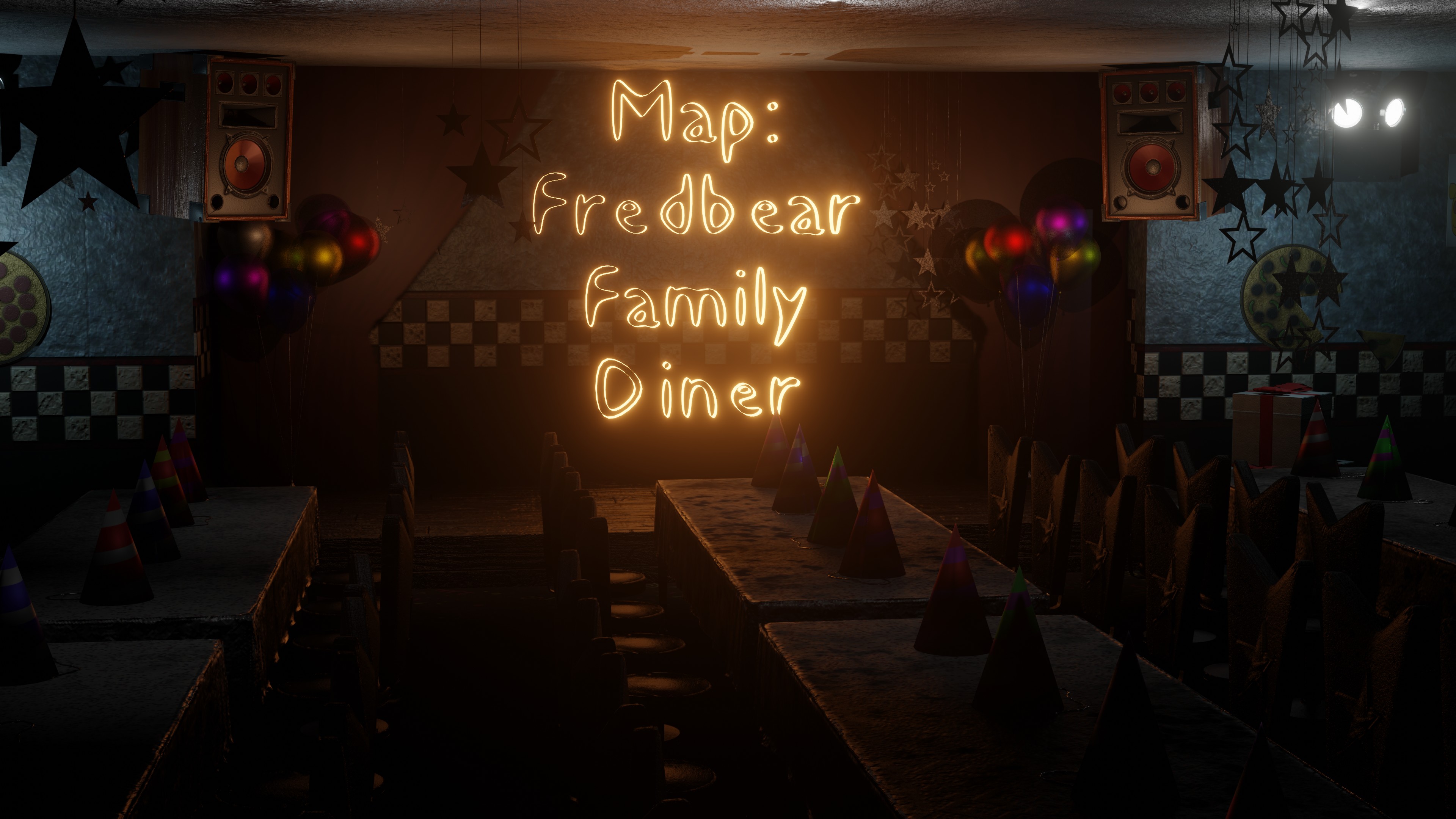 Fredbear and friends map + Fnaf 3 hw map for c4d by