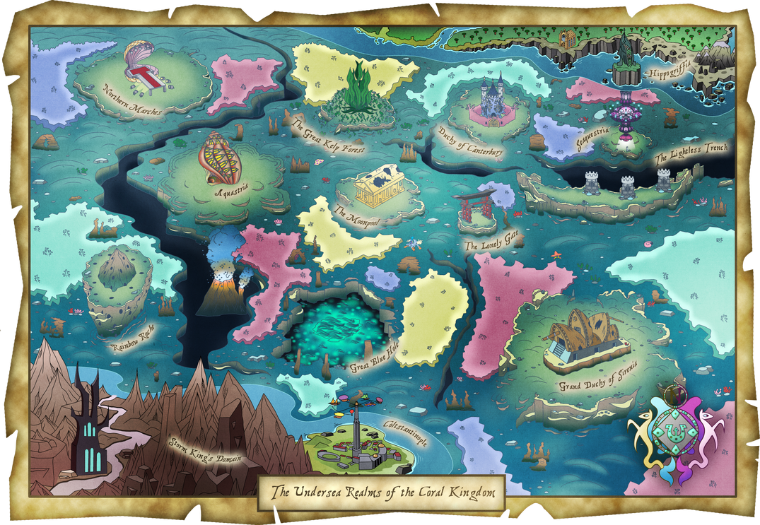 The Undersea Realm - Equestria Expanded Map