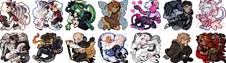 Pixel sprite commissions February - March 2023