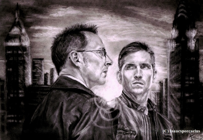 Finch and Reese at Sunset. Person of Interest.