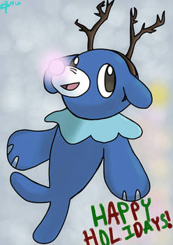 Popplio the Pink Nose Seal - Happy Holidays 2016