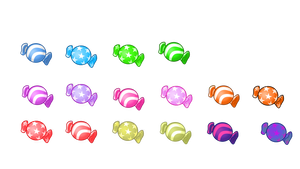 Game UI Inventory Item: Candies