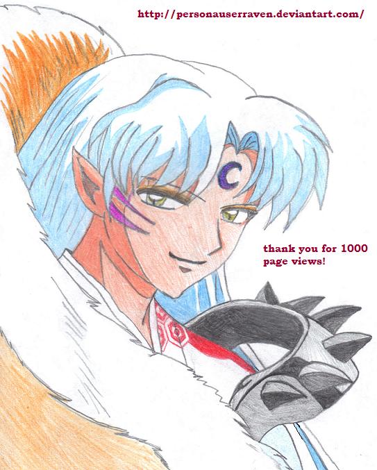 Sesshomaru smiles by PersonaUserRaven