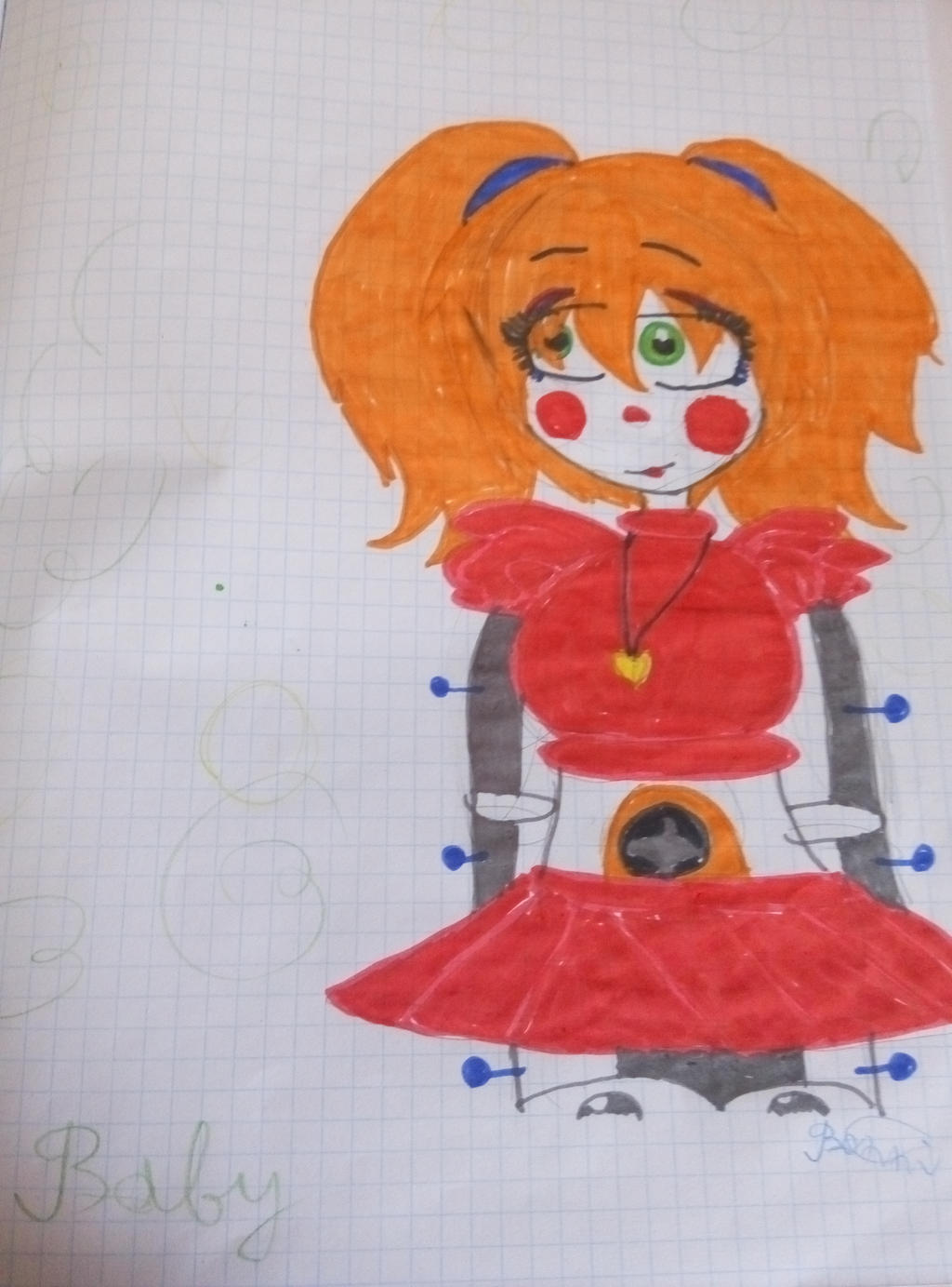 Fnaf Circus Baby Drawing - Cenizas Wallpaper