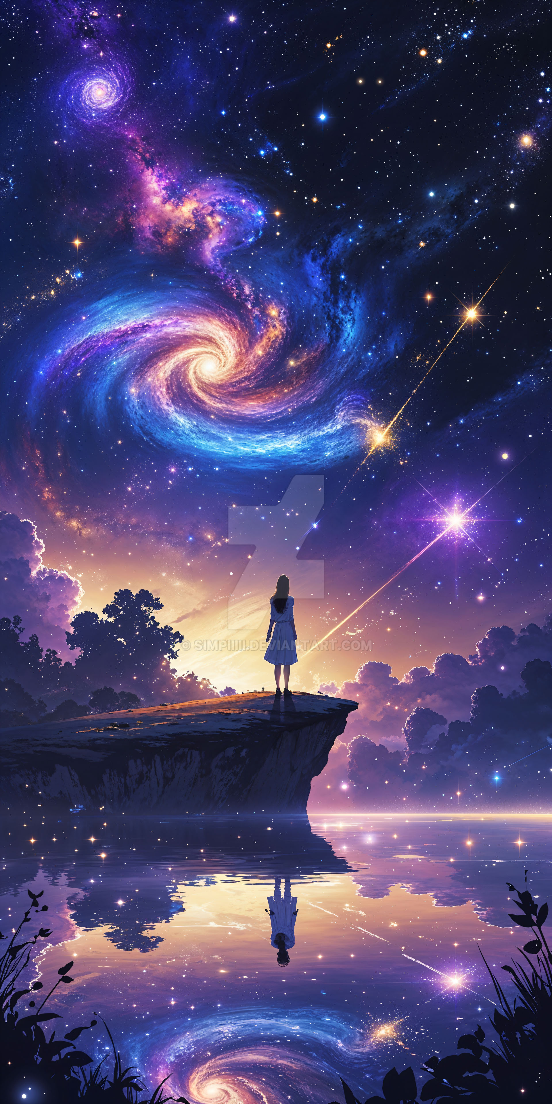 Star night mobile wallpaper by Simpiiiii on DeviantArt