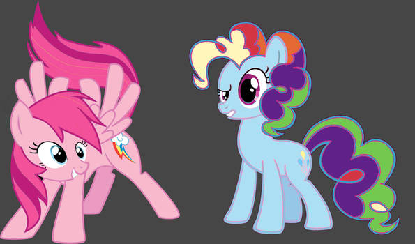 Pinkie and Rainbow Color Switch!