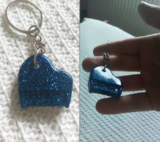 Resin Piano Keychain (Blue)