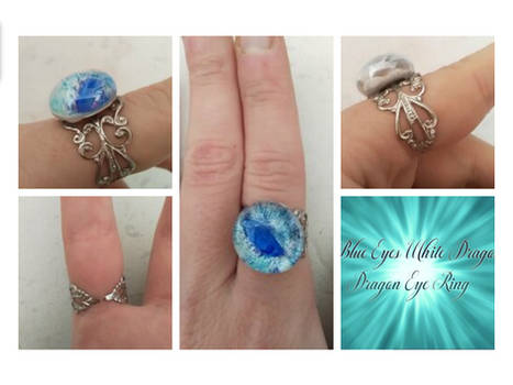 Blue Eyes White Dragon - Dragon Eye Ring