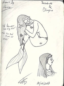 Thessalonike and Olympias (Mermay + Mother's Day)