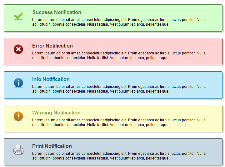 CSS NOTIFICATION BOXES by FreePSDDownload on DeviantArt
