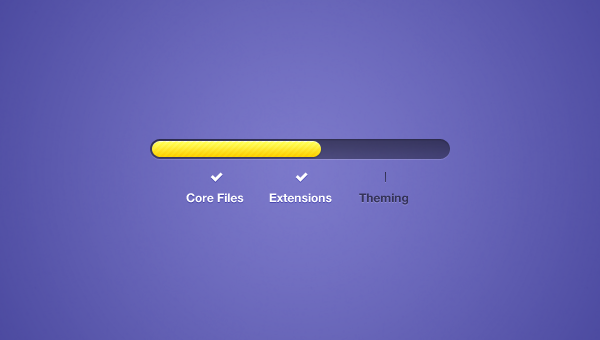 VIBRANT SECTIONAL PROGRESS BAR by FreePSDDownload