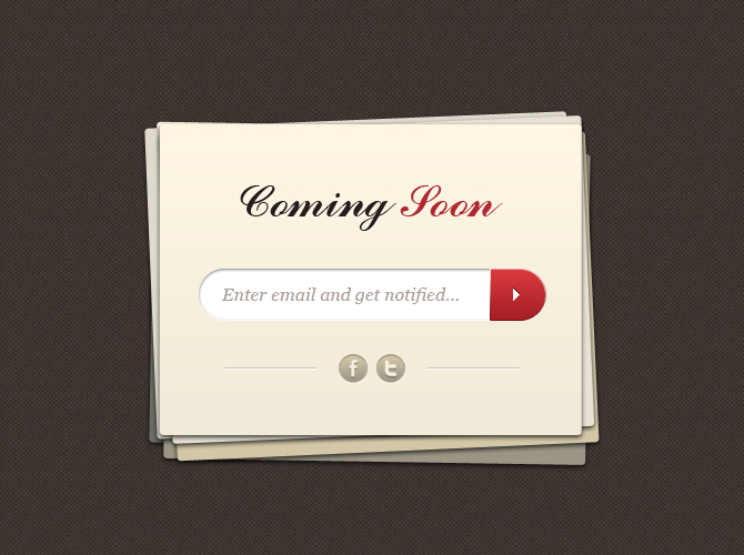 COMING SOON PAGE TEMPLATE