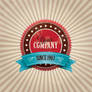 VINTAGE COMPANY BADGE VECTOR GRAPHIC