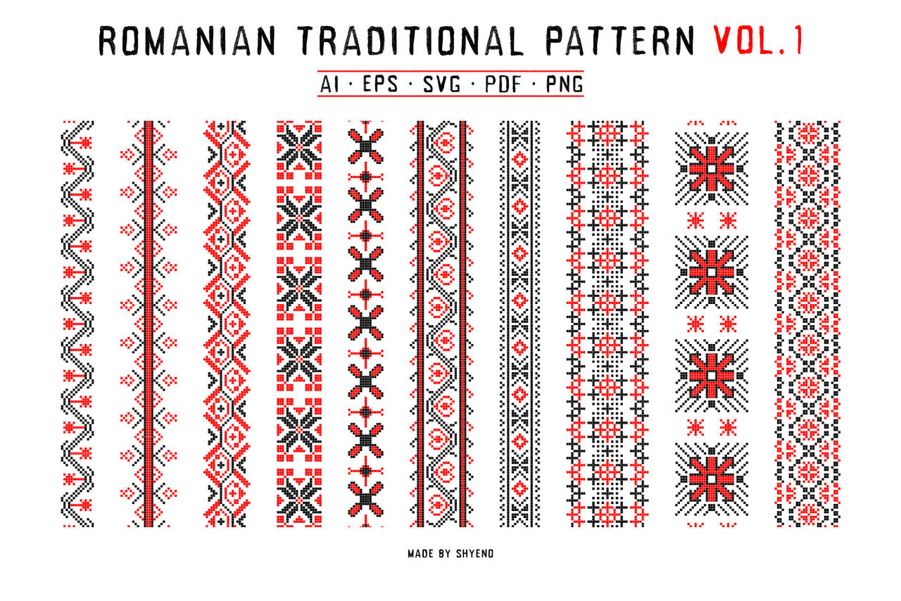 Traditional Romanian Embroidery Pattern - Vol 1 by SebastianSh on ...