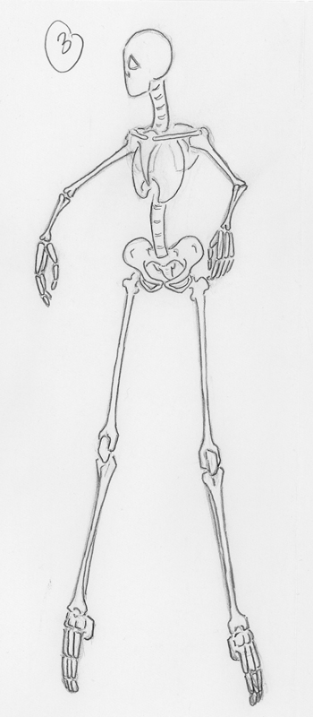 Skeletal Ballerina - pose 3