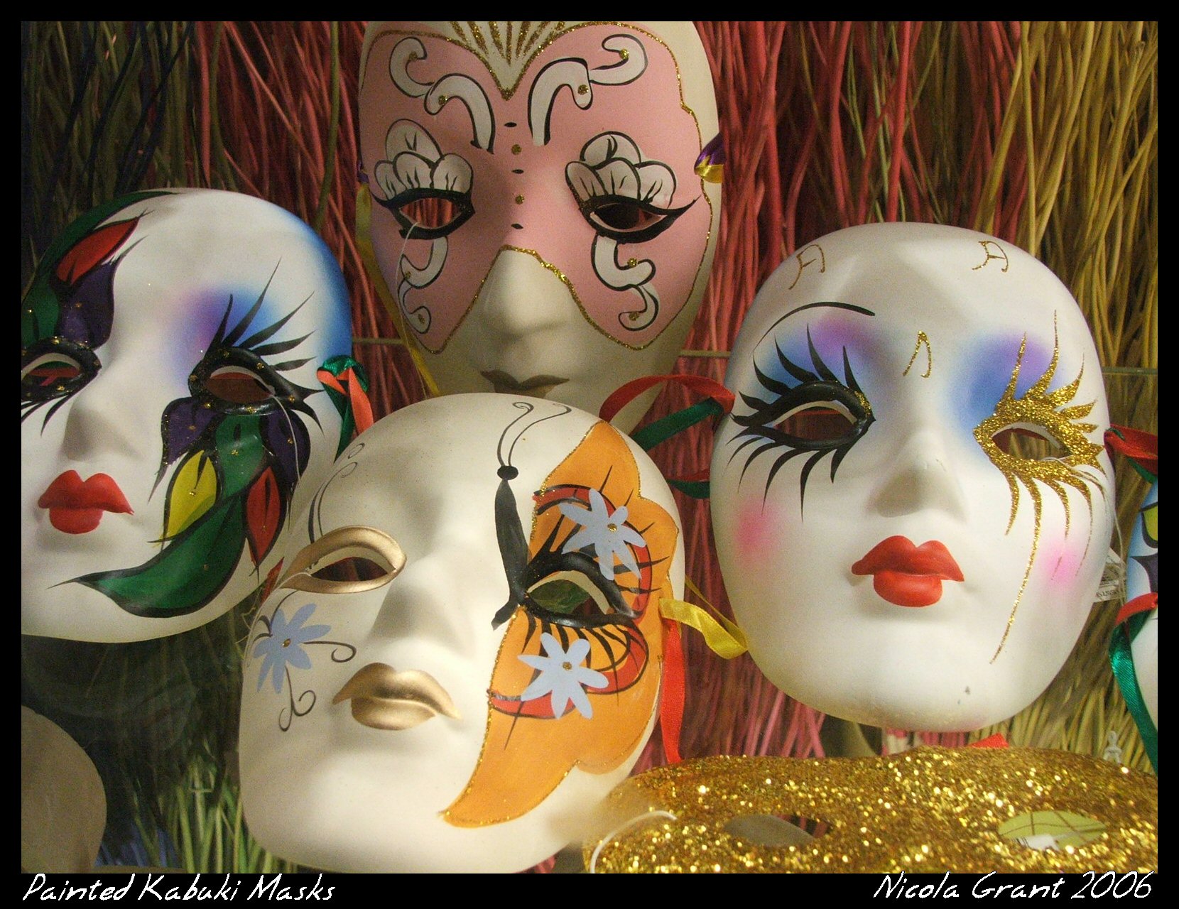 Painted Kabuki Masks by spookiedoofus on DeviantArt
