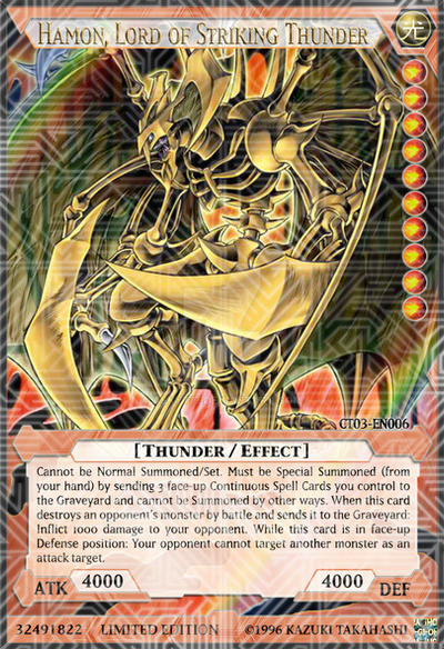yugioh hamon lord of striking thunder deck New alternative art "Hamon, the Lord of Striking Thunder" #YuGiOh #OCG # #Readyforduel