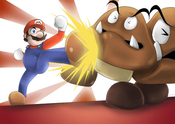 Kick'em all Mario!