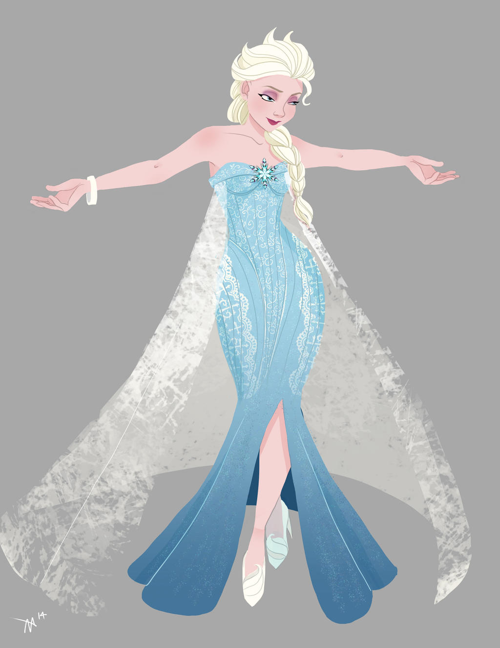 Modern!Elsa by Running-Blue on DeviantArt