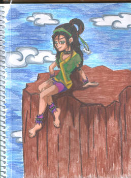 Toph Bei Fong Cliff sketch