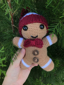 Red Gingerbread Man! +Pattern