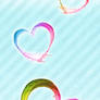 + Rainbow Heart Splash CustomBox Background +