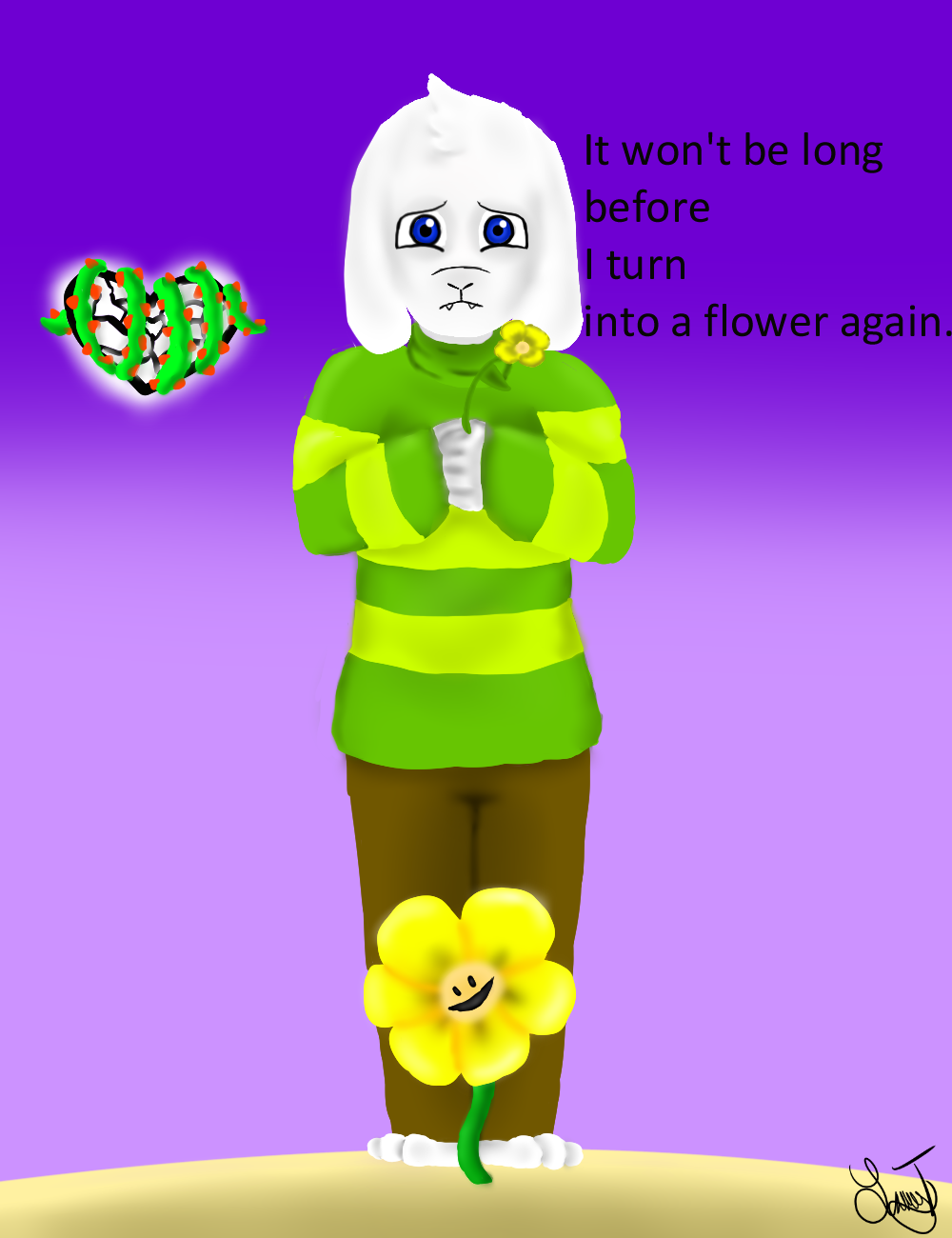Asriel Transforming Back by CrystalPigArt on DeviantArt