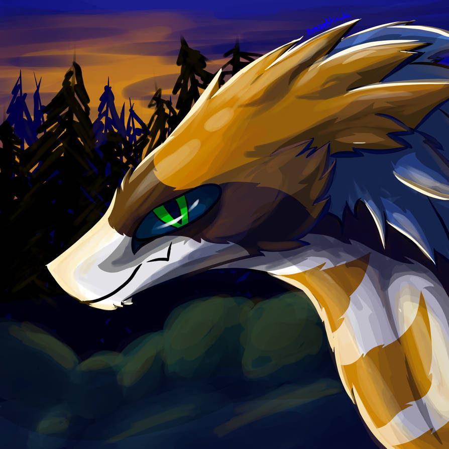 Colorful Raptor Face by BoredKaiju on DeviantArt