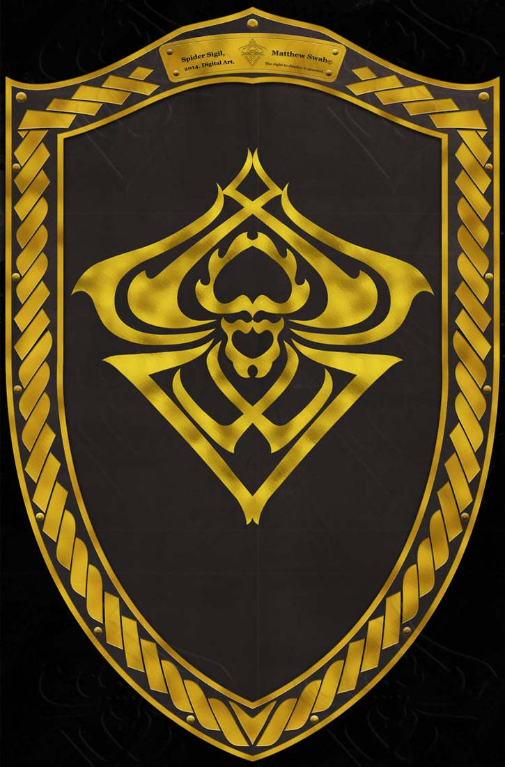 Spider Sigil Shield by Swabcraft on DeviantArt