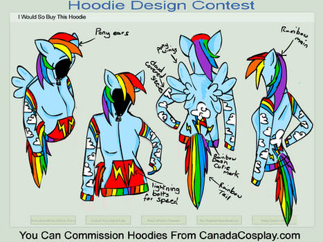 .:rainbow dash hoodie:.