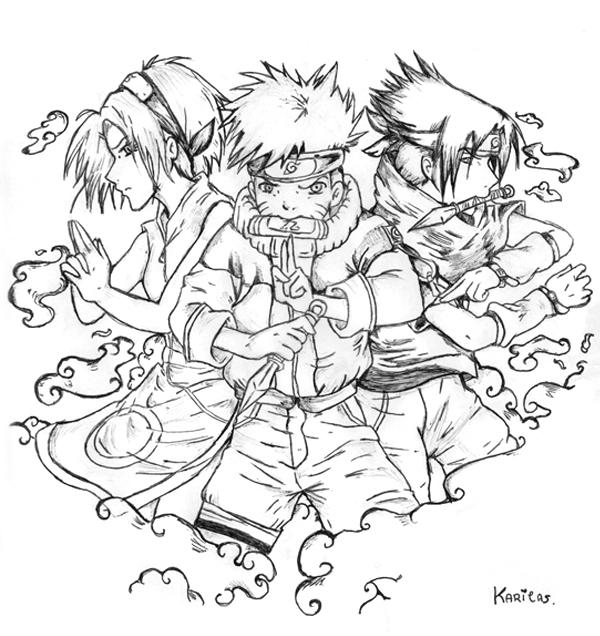 Naruto Kakashi e Sasuke by Claudiney on DeviantArt