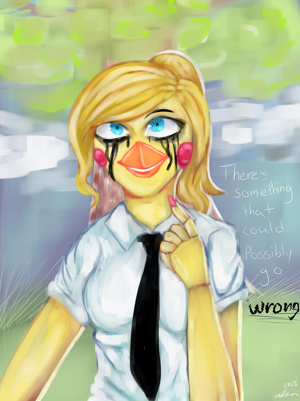 toy chica the highschool years by fablizard on deviantart