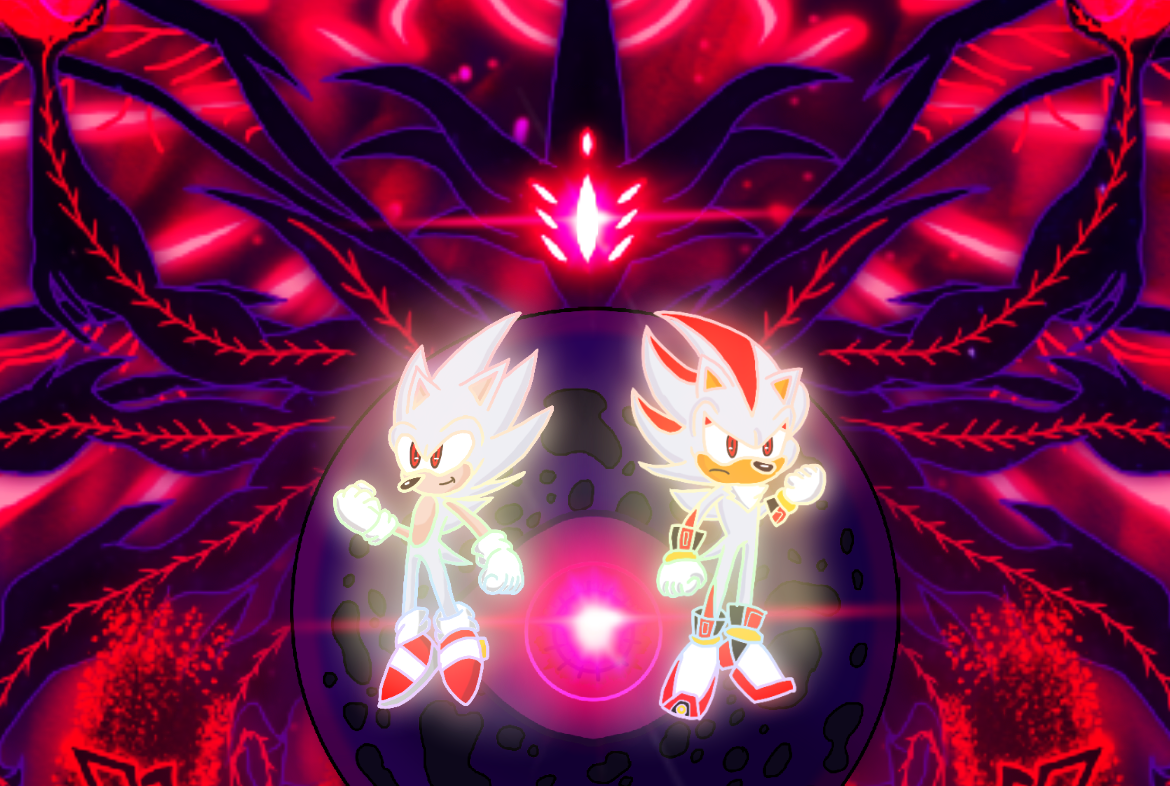 Hyper Shadow Flying Hyper Sonic and Hyper Shadow vs The End by Hexsmasher on DeviantArt