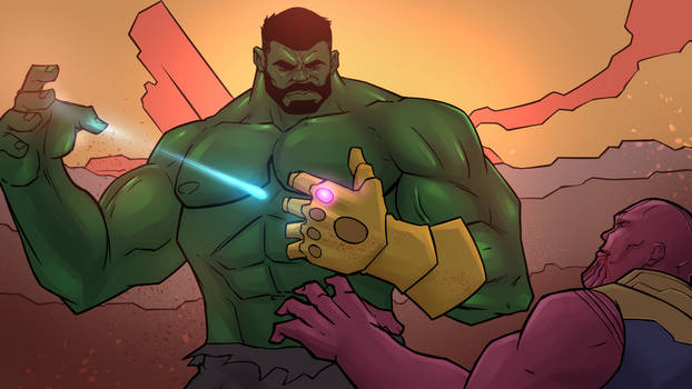 Hulk smashed Thanos