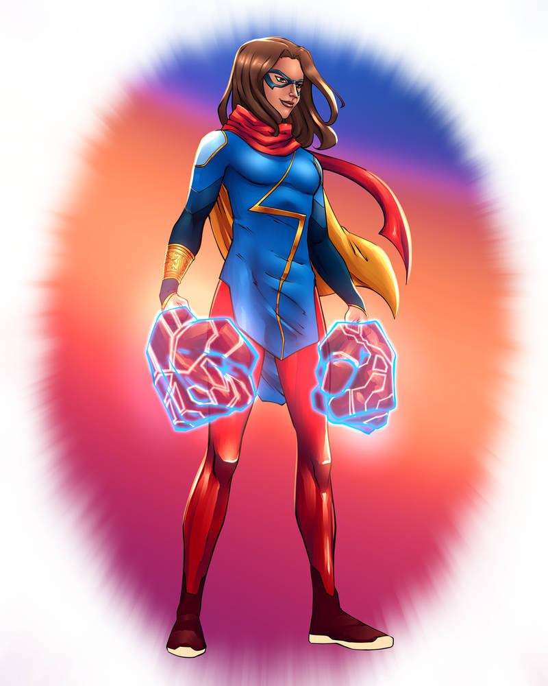 26. Ms. Marvel fanart by GENOMOD-ART on DeviantArt