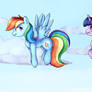 Rainbow Dash and Twilight mlp ~You are slow!