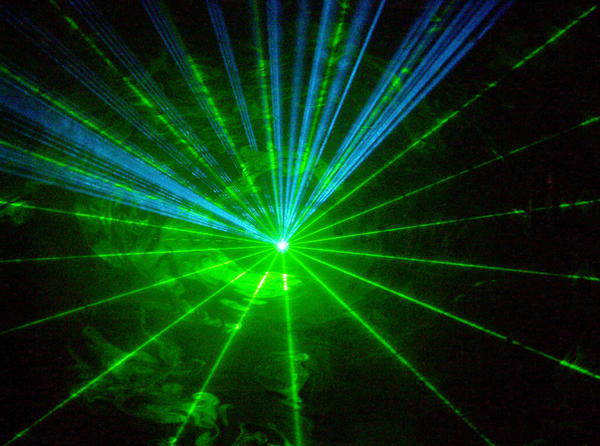 Laser as texture or background