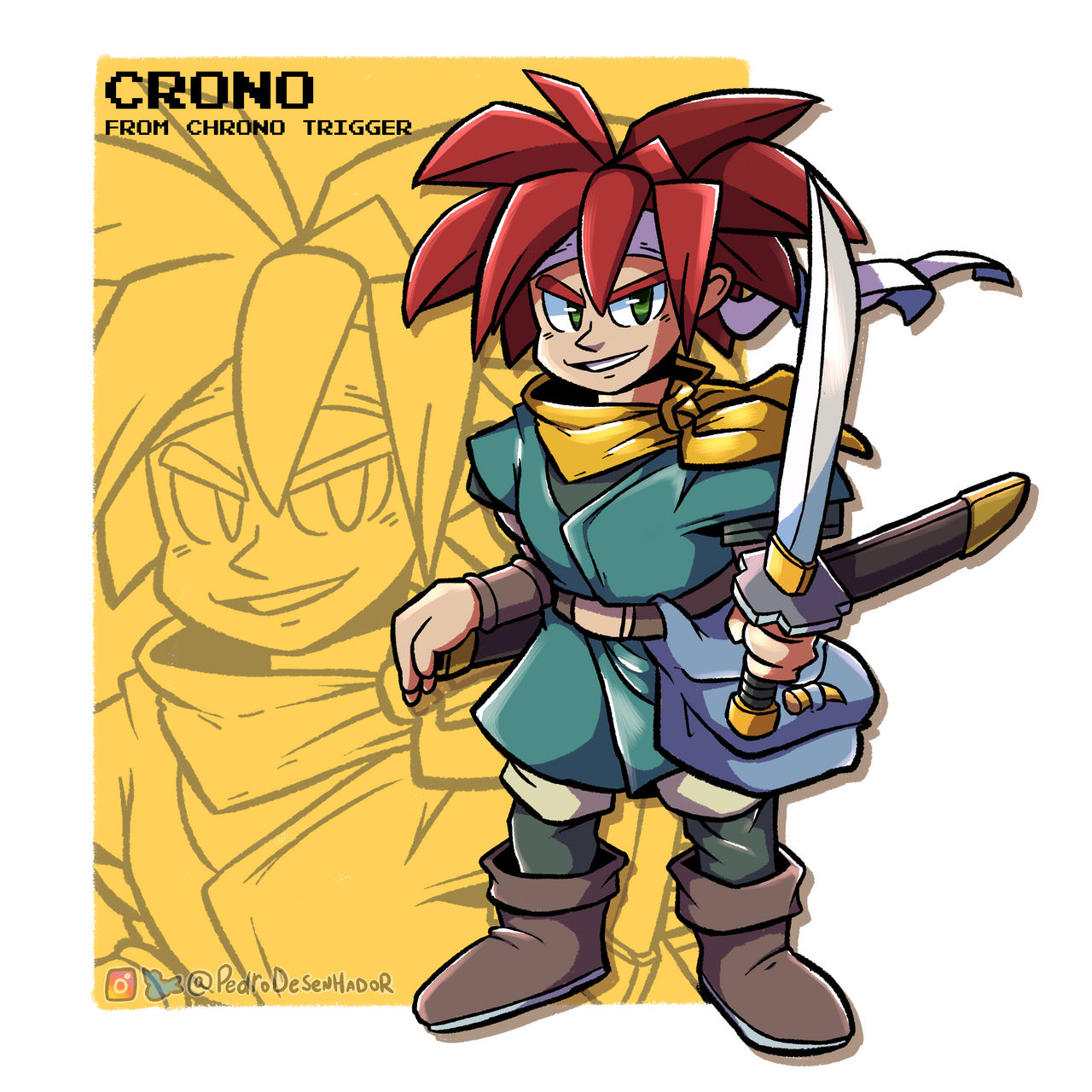 Crono (Chrono Trigger) by PedroIsHerePNG on DeviantArt