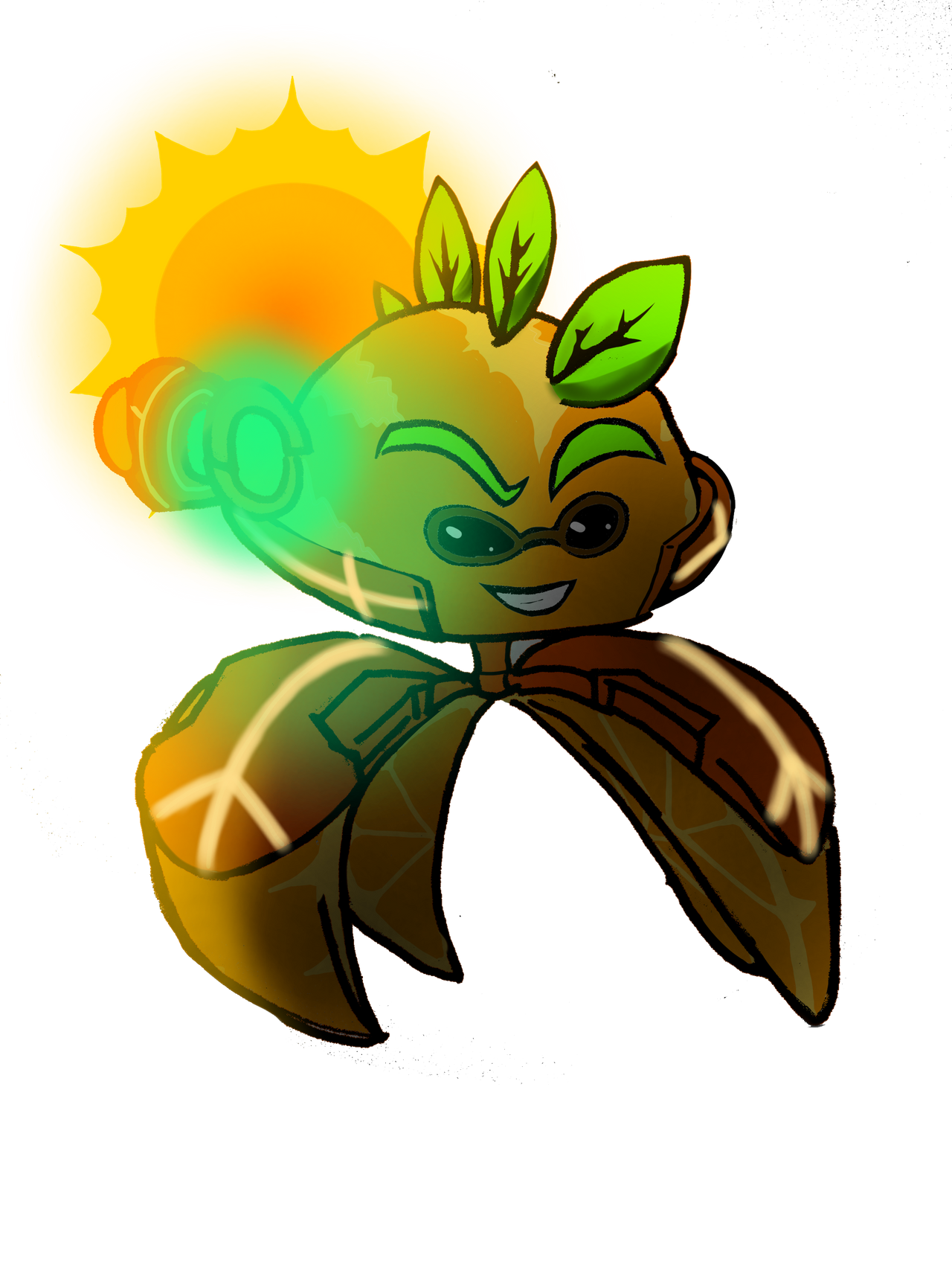 Peashooter in a PvZ 3 ( transparent version ) by Sunflower75 on DeviantArt