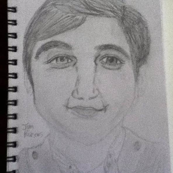 My drawing of Jim Parsons!