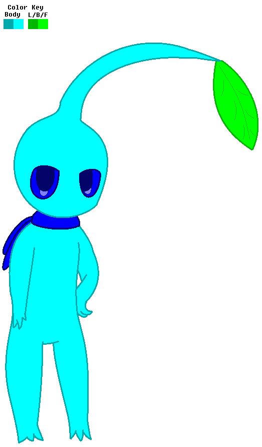 Sky the Cyan Pikmin